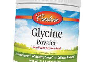 Глицин в порошке Glycine Powder Carlson Labs 100г Без вкуса (27353008)