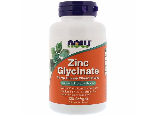Глицинат цинка Zinc Glycinate Now Foods 120 капсул