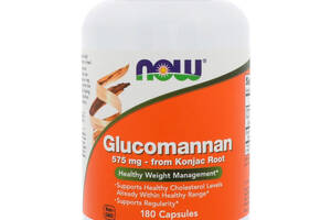 Глюкоманнан Glucomannan Now Foods 575 мг 180 капсул