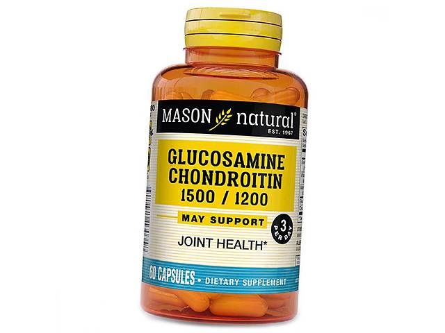 Глюкозамин Хондроитин Glucosamine Chondroitin Mason Natural 60капс (03529002)