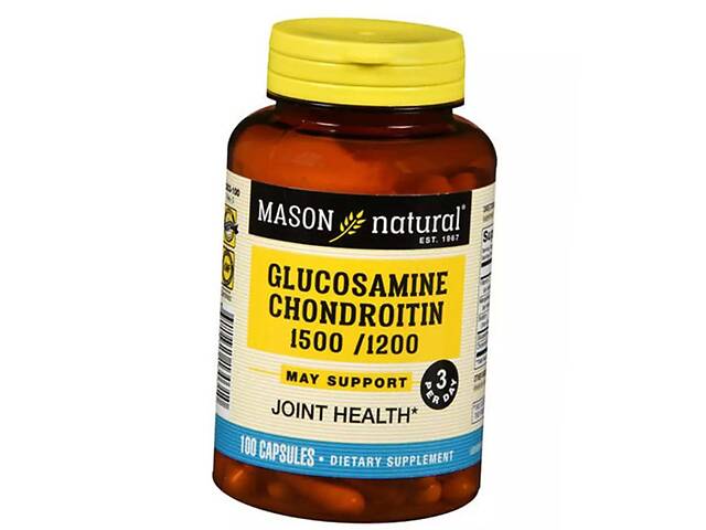 Глюкозамин Хондроитин Glucosamine Chondroitin Mason Natural 100капс (03529002)