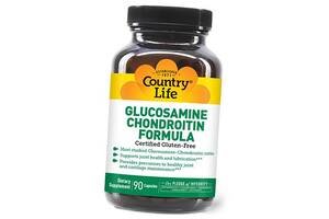 Глюкозамин Хондроитин Комплекс Glucosamine & Chondroitin Formula Country Life 90капс (03124001)