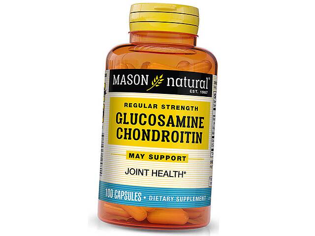 Глюкозамин Хондроитин Комплекс Glucosamine Chondroitin Regular Strength Mason Natural 100капс (03529003)