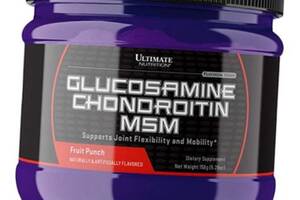 Глюкозамин Хондроитин МСМ Glucosamine Chondroitin MSM Powder Ultimate Nutrition 158г Фруктовый пунш (03090006)