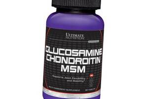 Глюкозамин Хондроитин МСМ Glucosamine & Chondroitin & MSM Ultimate Nutrition 90таб (03090002)