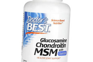 Глюкозамин Хондроитин МСМ Glucosamine Chondroitin MSM with OptiMSM Doctor's Best 240вегкапс (03327016)