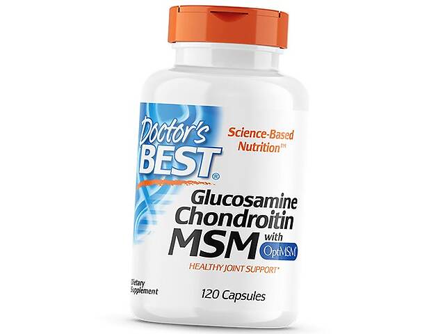 Глюкозамин Хондроитин МСМ Glucosamine Chondroitin with OptiMSM Doctor's Best 120капс (03327001)
