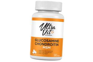 Глюкозамин Хондроитин МСМ Комплекс UltraVit Glucosamine Chondroitin MSM VP laboratory 90таб (03099005)