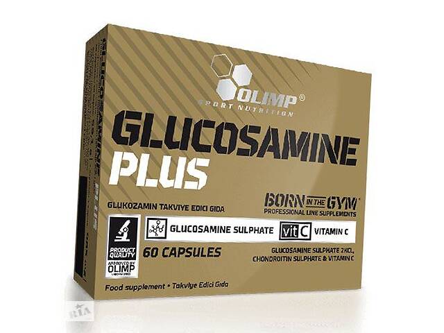 Глюкозамин Хондроитин и Витамин С Glucosamine Plus Sport Edition Olimp Nutrition 60капс (03283015)