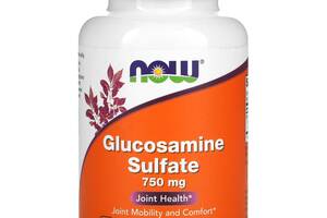 Глюкозамин сульфат Glucosamine Sulfate Now Foods 750 мг 120 растительных капсул