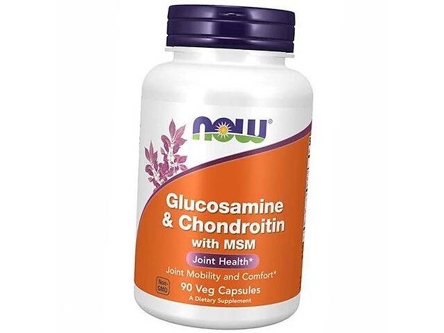 Глюкозамин и Хондроитин с MСM Glucosamine & Chondroitin with MSM Now Foods 90вегкапс (03128001)