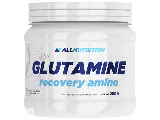 Глютамин для спорта All Nutrition Glutamine Recovery Amino 250 g /50 servings/ Lemon