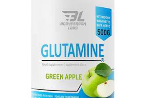 Глютамин для спорта Bodyperson Labs Glutamine 500 g /100 servings/ Apple