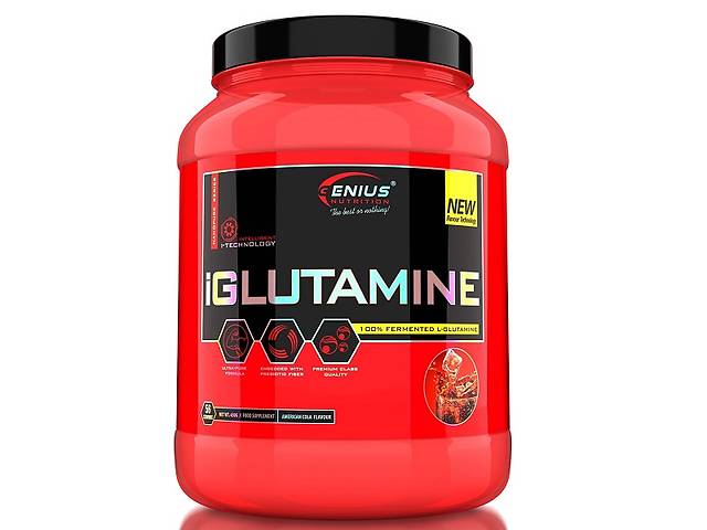 Глютамин для спорта Genius Nutrition i Glutamine 450 g /56 servings/ Cola