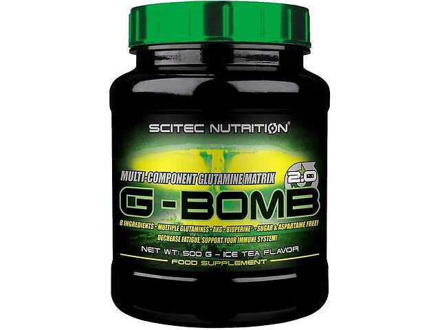 Глютамін для спорту Scitec Nutrition G-Bomb 2.0 500 g /35 servings/ Ice Tea