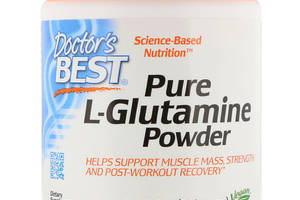 Глютамин Doctor's Best Pure L-Glutamine Powder 10.6 oz 300 g /60 servings/ DRB-00491