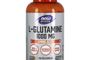 Глютамин NOW Foods L-Glutamine 1000 mg 240 Veg Caps