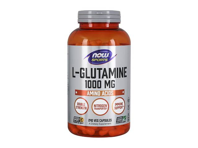 Глютамин NOW Foods L-Glutamine 1000 mg 240 Veg Caps