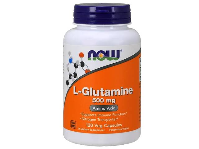 Глютамин NOW Foods L-Glutamine 500 mg 120 Veg Caps