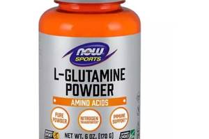 Глютамин NOW Foods L-Glutamine Powder 170 g /91 servings/