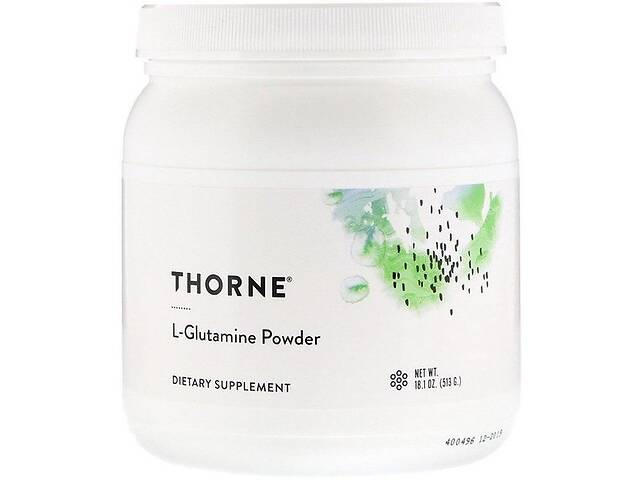 Глютамин Thorne Research L-Glutamine Powder 1.1 lbs 513 g /90 servings/