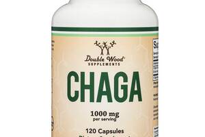 Грибной комплекс Double Wood Supplements Chaga Mushroom 1000 mg (2 caps per serving) 120 Caps