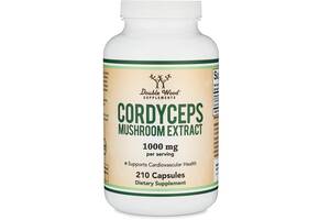 Грибной комплекс Double Wood Supplements Cordyceps Mushroom Extract 1000 mg (2 caps per serving) 210 Caps