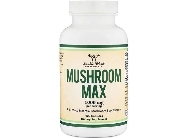 Грибной комплекс Double Wood Supplements Mushroom Max 1000 mg (2 caps per serving) 120 Caps