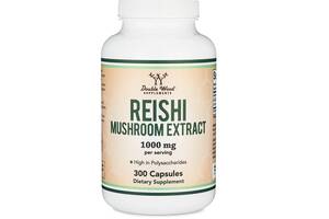 Грибной комплекс Double Wood Supplements Reishi Mushroom Extract 1000 mg 2 caps per serving 300 Caps