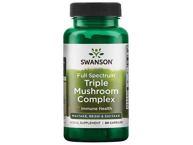 Грибной комплекс Swanson Full Spectrum Triple Mushroom Complex 60 Caps
