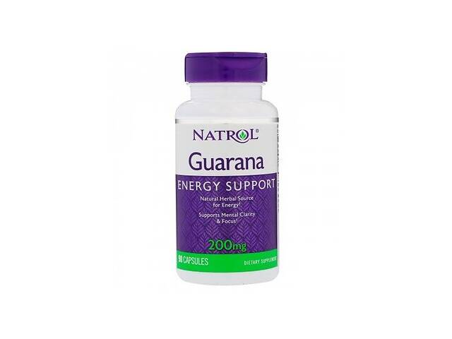 Гуарана Natrol Guarana 200 mg 90 Caps