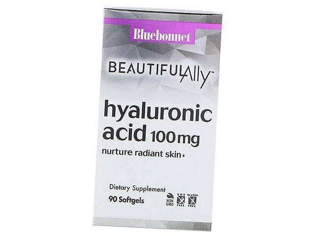 Гиалуроновая кислота Hyaluronic Acid 100 Bluebonnet Nutrition 90гелкапс (68393001)