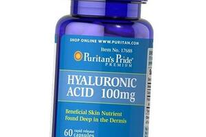 Гіалуронова кислота Hyaluronic Acid 100 Puritan's Pride 60капс (68367002)