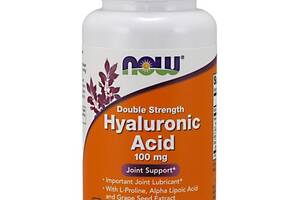 Гиалуроновая кислота NOW Foods Hyaluronic Acid Double Strength 100 mg 60 Veg Caps