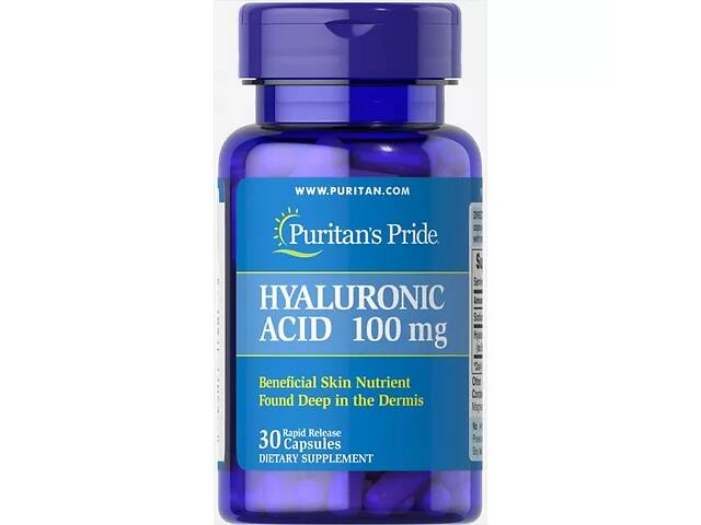 Гиалуроновая кислота Puritan's Pride Hyaluronic Acid 100 mg 30 Caps