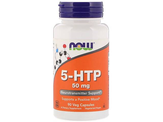 Гидрокситриптофан Now Foods 5-HTP 50 мг 90 вегетарианских капсул
