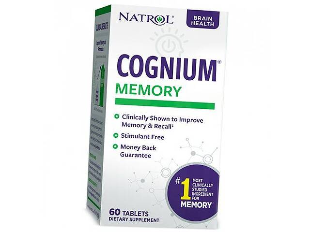 Гидролизат протеина шелка для памяти и концентрации Cognium Natrol 60таб (72358019)