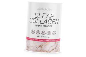 Гидролизованный коллаген Clear Collagen Drink Powder BioTech (USA) 308г Клубника-клюква (68084005)