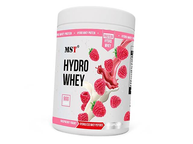 Гидролизованный Сывороточный Протеин Hydro Whey MST 900г Малиновый йогурт (29288006)
