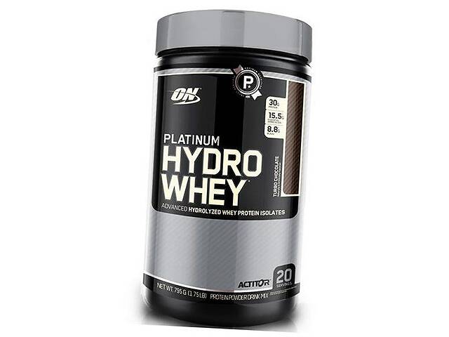 Гидролизованный изолят сывороточного протеина Platinum Hydro Whey Optimum nutrition 794г Шоколад (29092008)