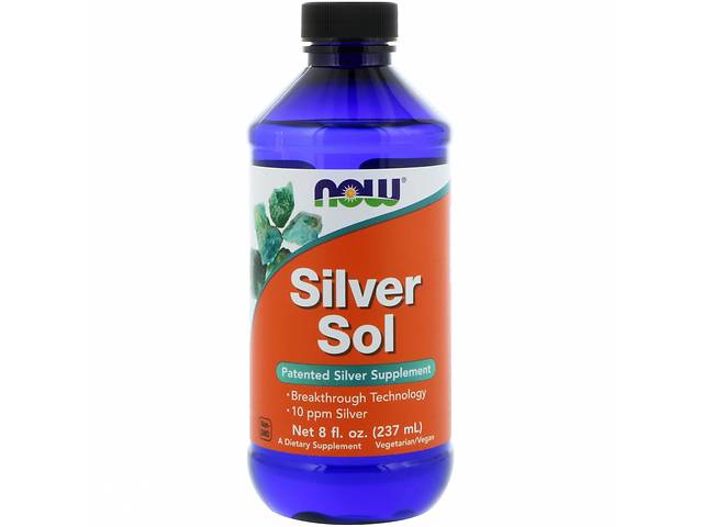 Гидрозоль серебра (коллоидное серебро) Silver Sol Now Foods 237 мл