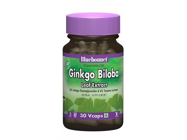 Гинкго Билоба Bluebonnet Nutrition Ginkgo Biloba Leaf Extracte 30 Caps