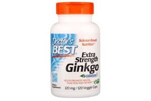 Гинкго Билоба Doctor's Best Extra Strength Ginkgo 120 mg 120 Veg Caps