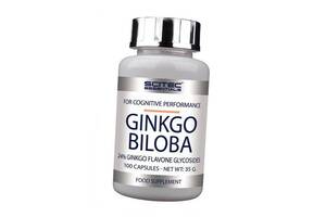 Гинкго Билоба Экстракт Ginkgo Biloba Scitec Essentials 100капс (71170001)