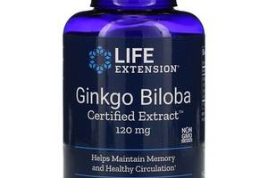 Гинкго Билоба Life Extension Ginkgo Biloba Certified Extract 120 mg 365 Veg Caps