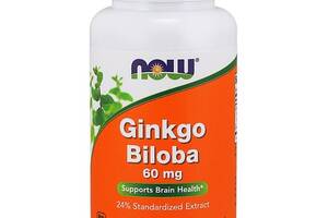 Гинкго Билоба NOW Foods Ginkgo Biloba 60 mg 120 Veg Caps