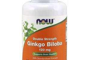 Гинкго Билоба NOW Foods Ginkgo Biloba Double Strength 120 mg 100 Veg Caps