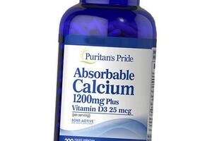 Кальций Д3 Absorbable Calcium with Vitamin D3 Puritan's Pride 200гелкапс (36367117)