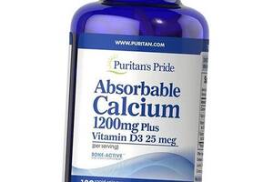 Кальций Д3 Absorbable Calcium with Vitamin D3 Puritan's Pride 100гелкапс (36367117)