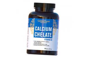 Кальций Хелат с Витамином Д3 Calcium Chelate with Vitamin D3 Golden Pharm 120вегкапс (36519020)